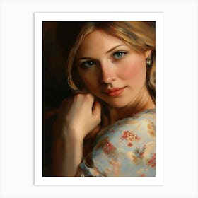 Portrait Of A Young Woman 5 Art Print