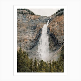 Waterfall Off Of Cliff Art Print