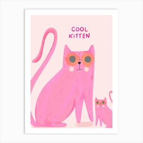 Cool Kitten Art Print