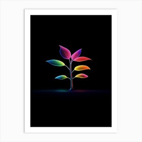 Rainbow Tree Art Print