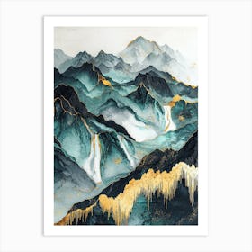 Atlas Splendor Abstract Majesty Art Print