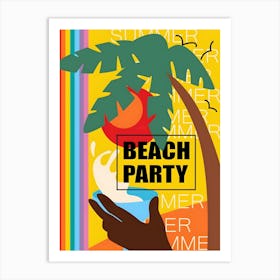 Beach Party Poster Art Print