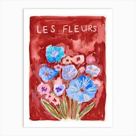 Les Fleurs Art Print