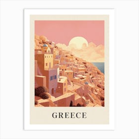 Vintage Travel Poster Greece 4 Art Print
