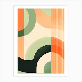 Amale0130 Geometric Wallpaper With A Striped Background In The Art Print