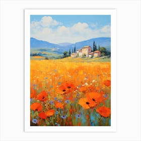 Tuscan Poppies 3 Art Print