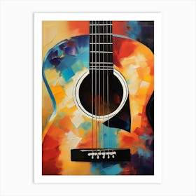 Guitar Painting 2 Art Print