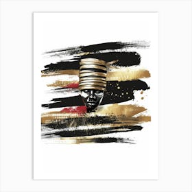 African Head 1 Art Print