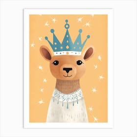 Little Camel 3 Wearing A Crown Art Print