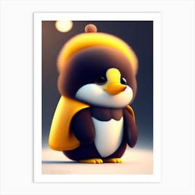 Cute Penguin Art Print