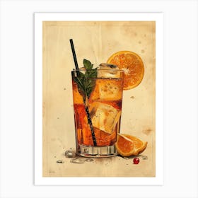 Aperol Spritz Orange 128 Art Print