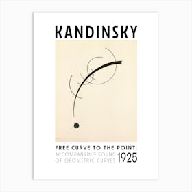 Free Curve To The Point Kandinsky Art Print