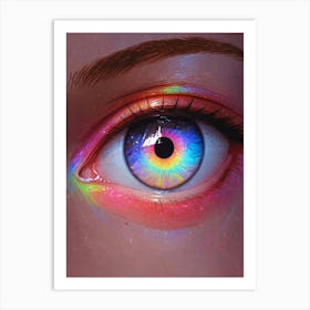 Rainbow Eye Art Print