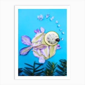Lilac Fish Art Print
