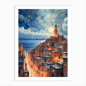 Night In The City Art Print