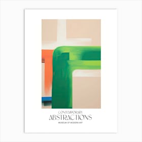Green Abstract Painting 3 Exhibition Poster Art Print