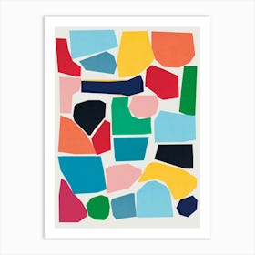 Harmonious abstract collage 29 Art Print