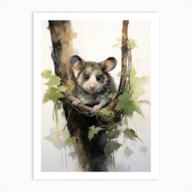 Adorable Chubby Acrobatic Possum 3 Art Print