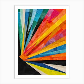 Rainbow Burst Art Print