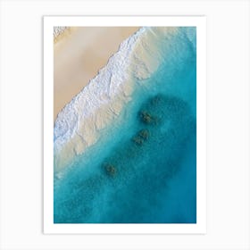 Aerial View Of A Beach 171 Art Print