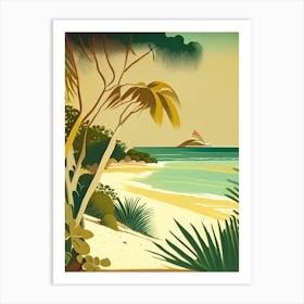 Bahamas Beach Rousseau Inspired Tropical Destination Art Print