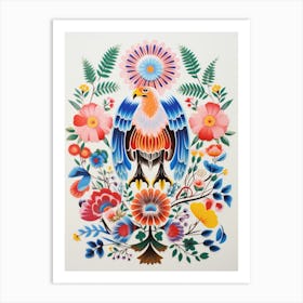 Scandinavian Bird Illustration Eagle 3 Art Print