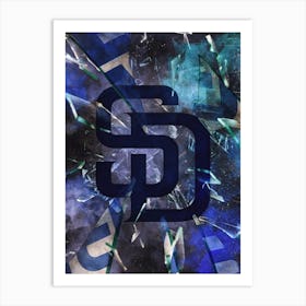 San Diego Padres Baseball Poster Art Print