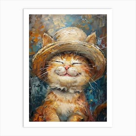 Cat In A Hat 6 Art Print