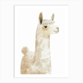 Charming Nursery Kids Animals Alpaca 2 Art Print