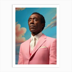 Man In A Pink Suit 2 Art Print