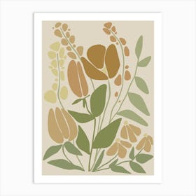 Scandinavian Flower Art Print