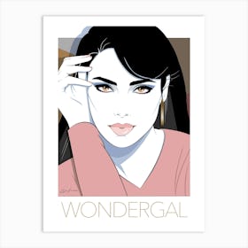 WonderGal (Gal Gadot) - Retro 80s Style Art Print