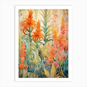 Tropical Plant Painting Aloe Vera 1 Art Print