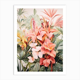 Tropical Flowers 1 Art Print