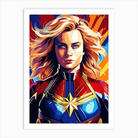 Captain Marvel 1 Art Print