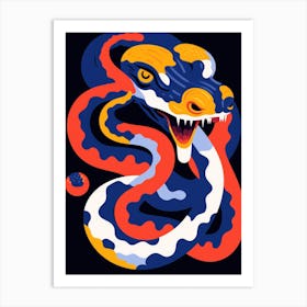 Snake Head Art Print