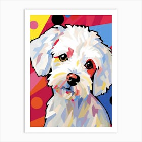 Cartoon Pop Art Maltese 3 Art Print