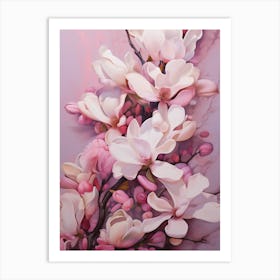 Pink Magnolia Art Print