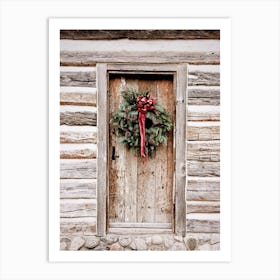 Christmas Door Art Print