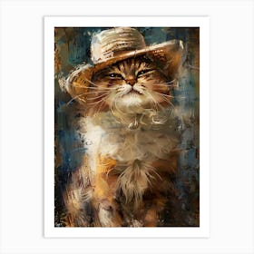 Cat In A Hat 4 Art Print