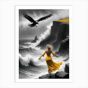 Eagle In Flight Art Print