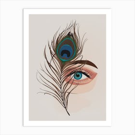 Peacock Feather Art Print