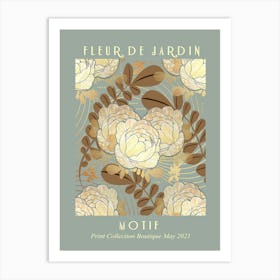 Fleur De Jardin Floral Art Print