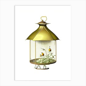 Bee Feeder Vintage Art Print