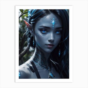 Elf Girl Print Art Print