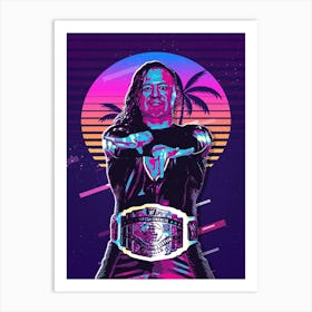 Shinsuke Nakamura 80s Retro Art Print