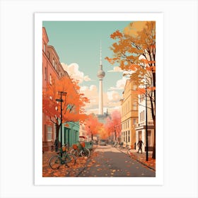 Berlin In Autumn Fall Travel Art 3 Art Print