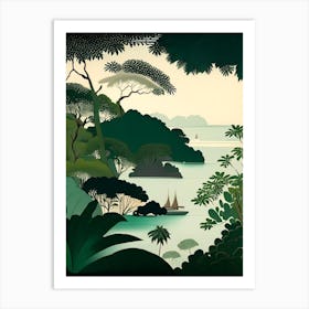 The Mergui Archipelago Thailand Rousseau Inspired Tropical Destination Art Print