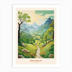 Ben Nevis Scotland 3 Hike Poster Art Print