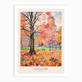 Autumn City Park Painting Castle Park Bristol 1 Poster Art Print